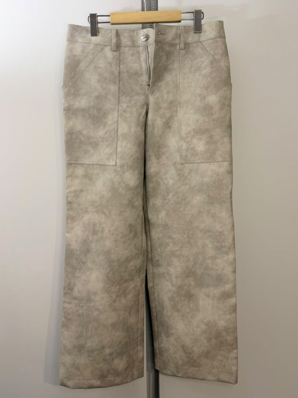 LAMARQUE Faux Leather Wide-Leg Pants